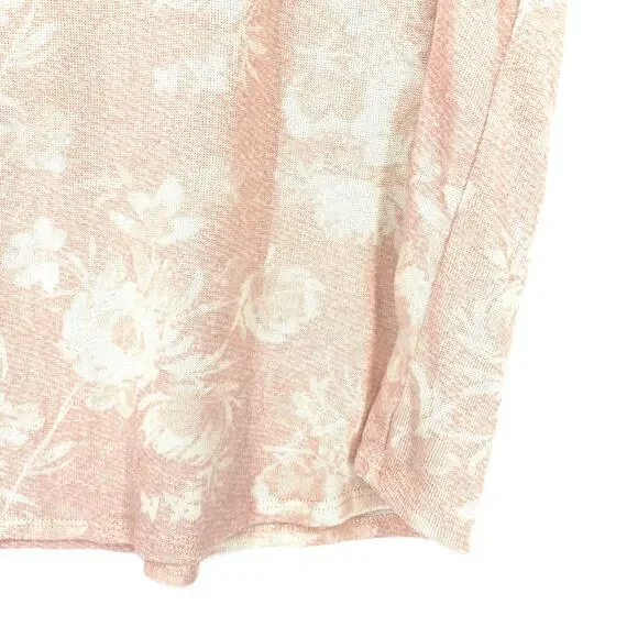 Lucky Brand Women's Size XXL Floral Top & Short 2 Piece Pajama Set Pink Cream - Picture 9 of 10